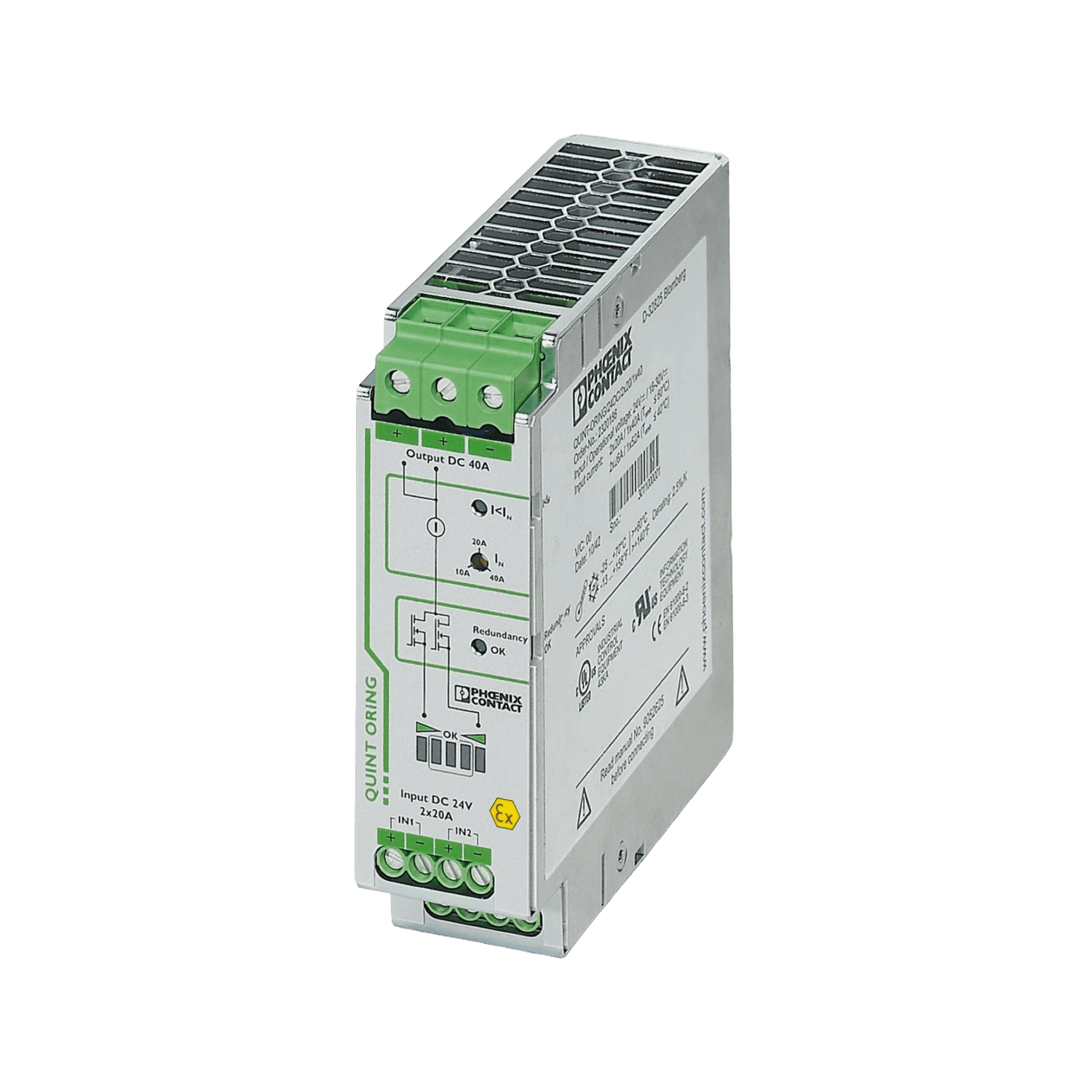 Phoenix Contact QUINT-ORING/24DC/2X20/1X40 redundanssimoduuli