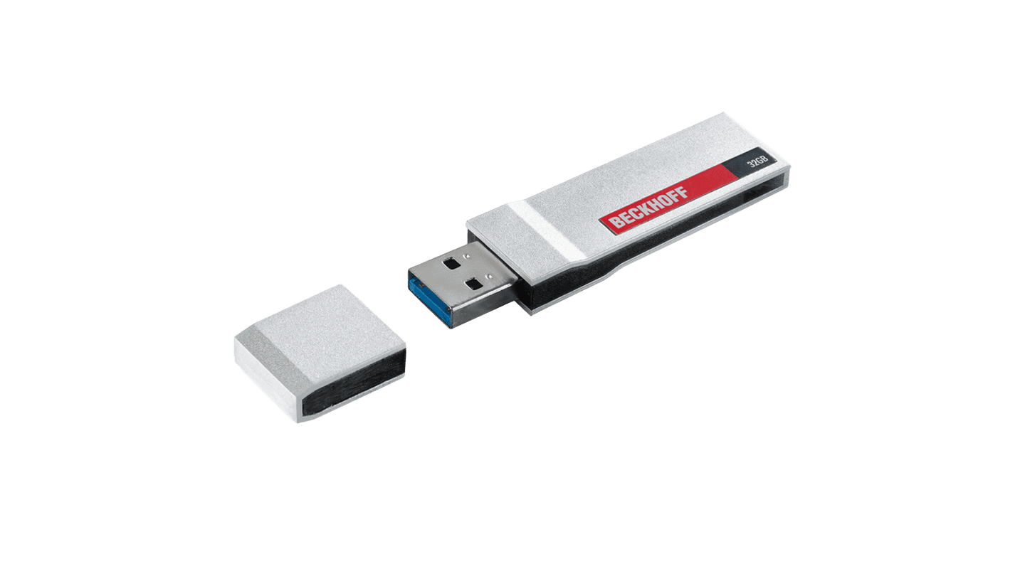 C9900-H377 | teollinen huolto-USB-muisti; tallennuskapasiteetti: 16 GB; uSB-liitäntä: USB 3,0; mukana toimitettava ohjelmisto: Beckhoff Service Tool (BST) ja Acronis Backup, tuotekuva 1