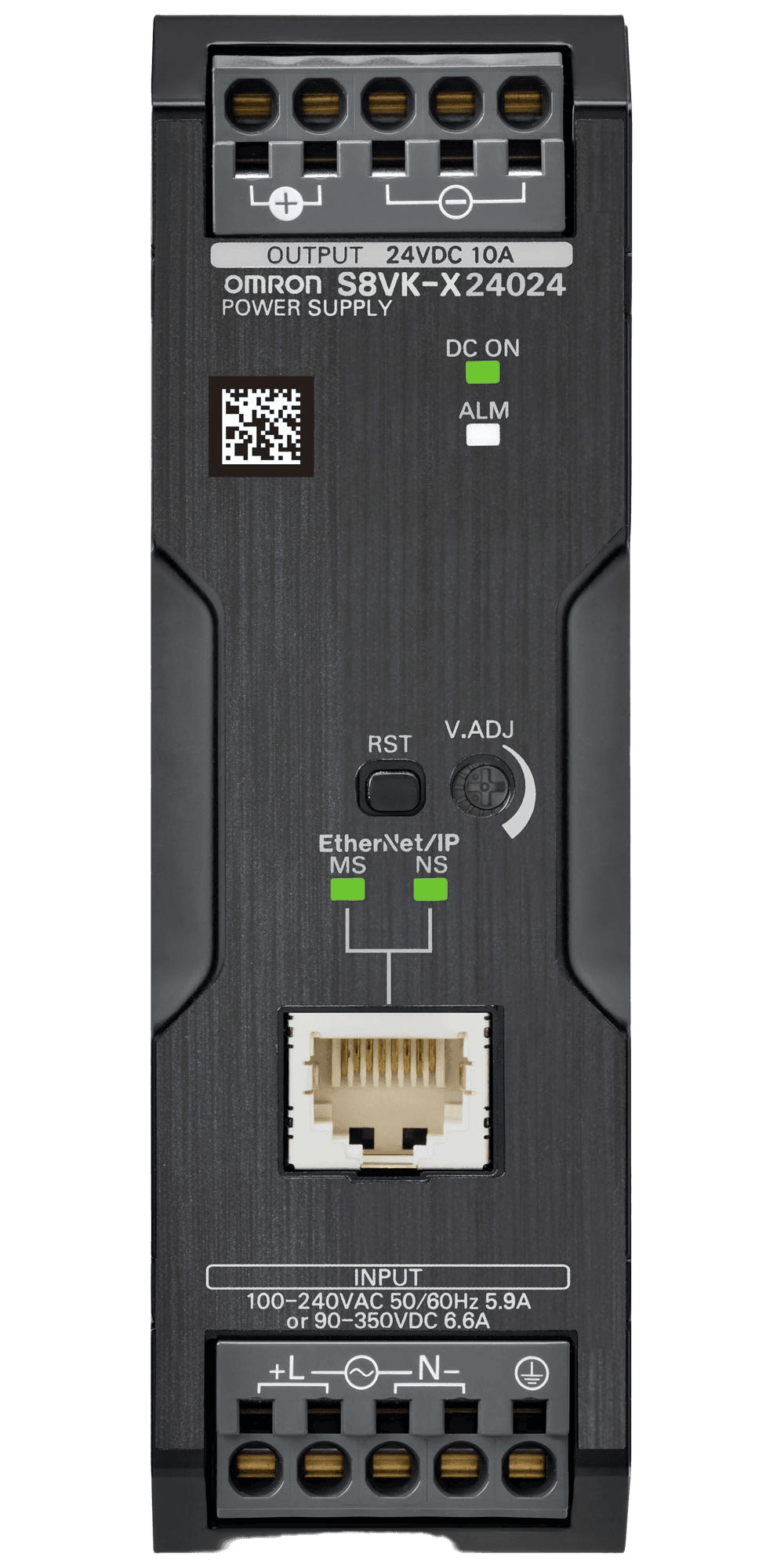 Omron S8VK-X24024-EIP networked DIN-rail power supply, product image 1
