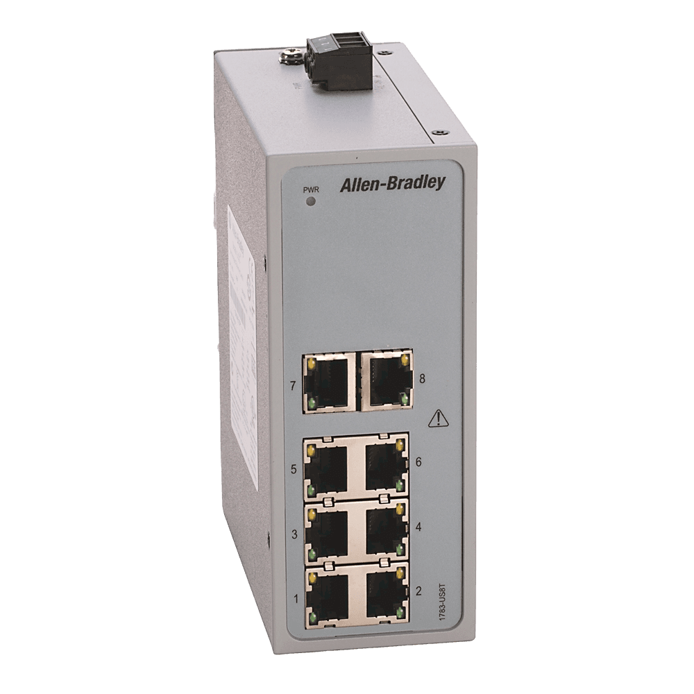 1783-US8T | unmanaged industrial Ethernet switch; number of ports: 8; port data rate: 10/100 Mbit/s; protection rating: IP20, product image 1