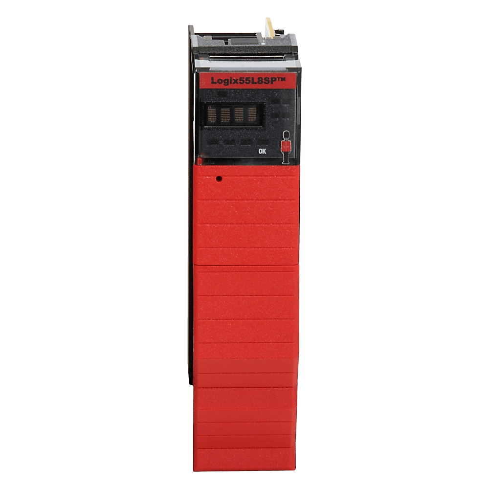 1756-L8SP | turvapariohjain; turvatoiminto: turvaluokiteltu I/O tai ohjaus; turvamuisti: määritetään ensisijaisen ohjaimen mukaiseksi; virrankulutus 1,2 V DC:llä: 5,0 mA @ 1,2 V DC, tuotekuva 1