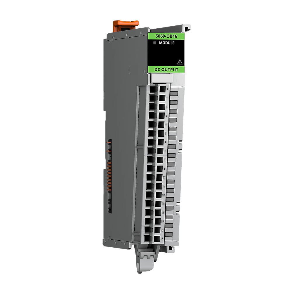 5069-OB16 | digital output module; number of outputs: 16; output voltage range: 10…32 V DC; output topology: Sourcing, product image 1