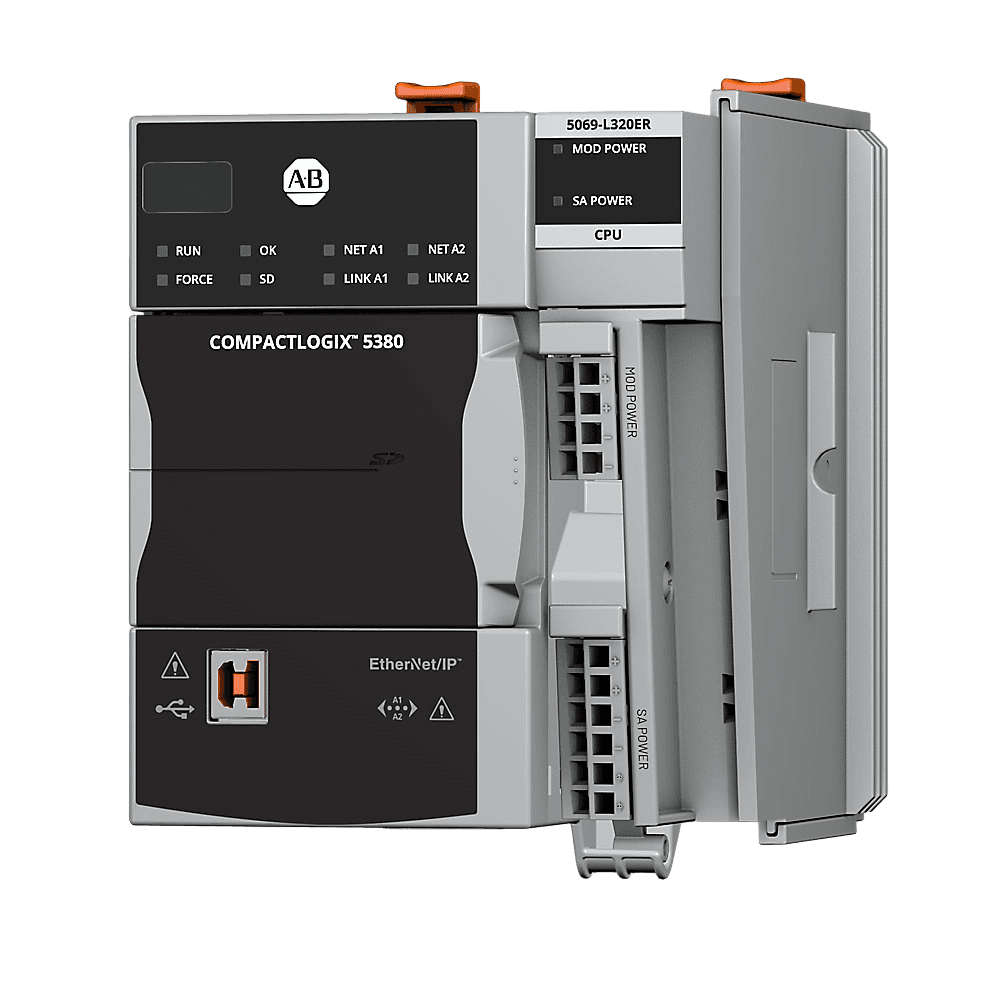 5069-L320ER | PLC controller; network protocol: EtherNet/IP; memory capacity: 2 MB; local I/O modules, maximum: 16, product image 1