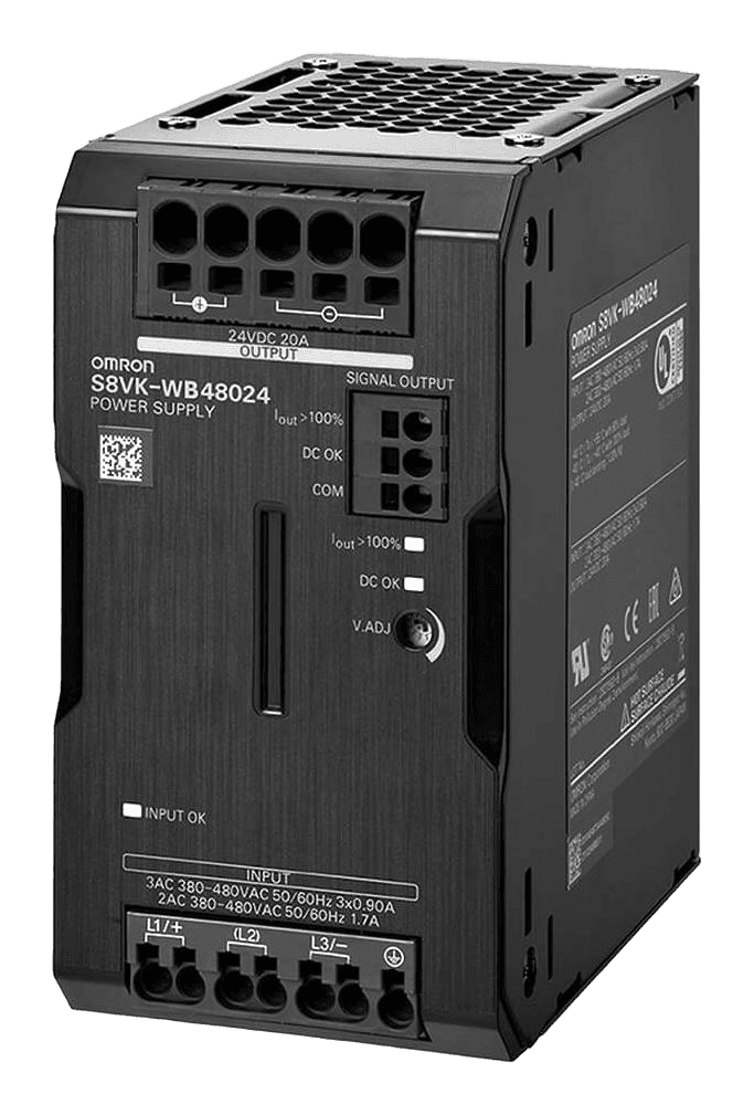 OMRON S8VK-WB48024 480 W 24 V DC power supply, product image 1