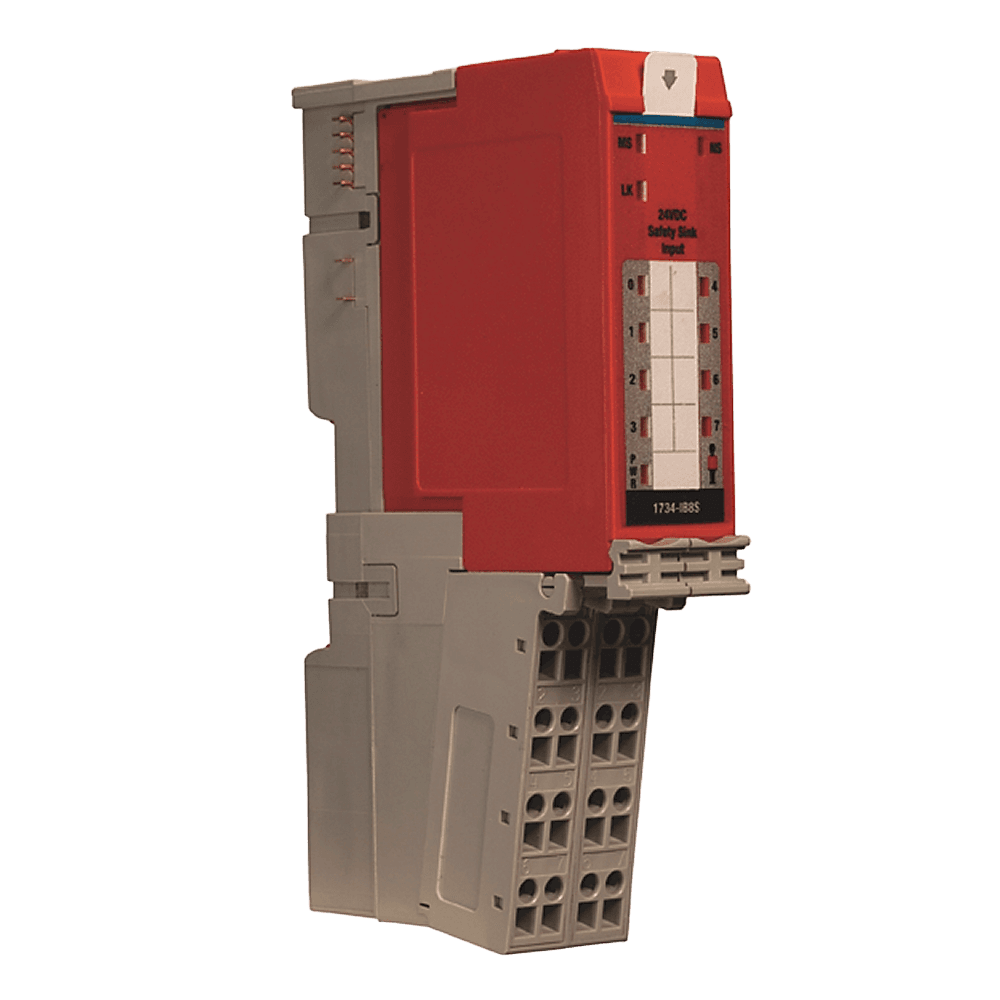1734-OB8S | turvalähtömoduuli; turvatoiminto: turvaluokiteltu I/O tai ohjaus; lähtöjen määrä: 8; lähtökytkentä: virtaa syöttävä, tuotekuva 1