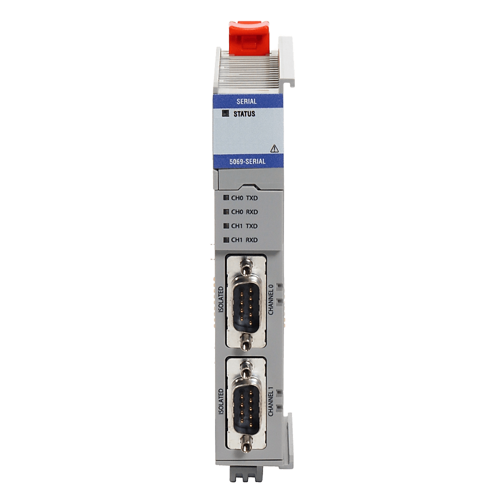 5069-SERIAL | serial interface module; number of channels: 2; serial interfaces: RS-232, RS-422 and RS-485; supported modes: Generic ASCII, Modbus RTU and Modbus ASCII, product image 1