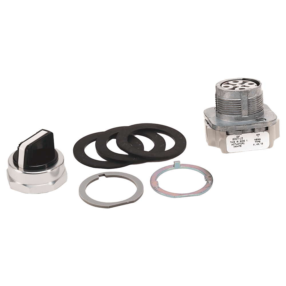 800T-J91A | selector switch; contact block configuration: 1-NO 1-NC standard contacts; termination technology: Spring clamp; contact block termination wire range: 14 - 18 AWG (x2), product image 1