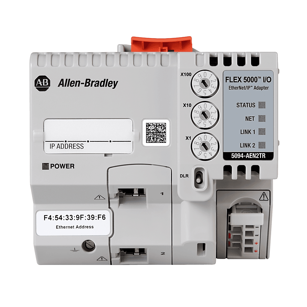 5094-AEN2TR | teollisuus-Ethernet-sovitin; verkkoprotokolla: EtherNet/IP; liitintyyppi: RJ45; moduulitehon jännite ja virta: 18…32 V DC, 1880 mA, tuotekuva 1