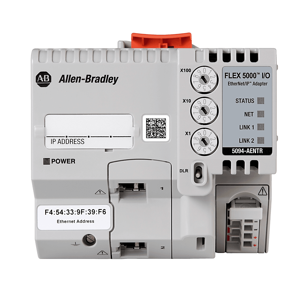 5094-AENTR | industrial Ethernet adapter; network protocol: EtherNet/IP; connector type: RJ45; module power rating: 18…32 V DC, 1250 mA, product image 1