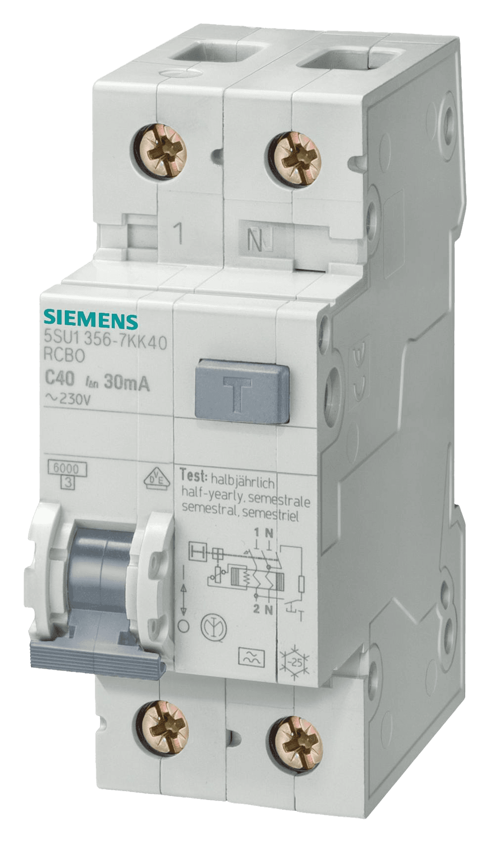 Siemens 5SU1356-7KK10 yhdistelmäsuojakatkaisija, tuotekuva 1