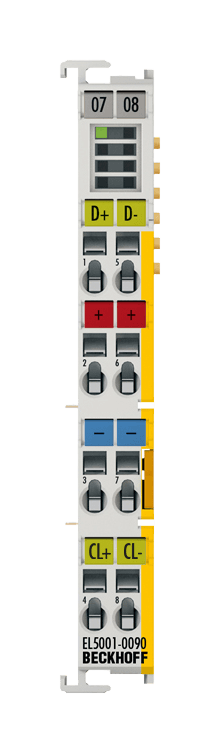 EL5001-0090 | encoder interface terminal; safety function: TwinSAFE SC; technology: SSI encoder interface; number of channels: 1, product image 1