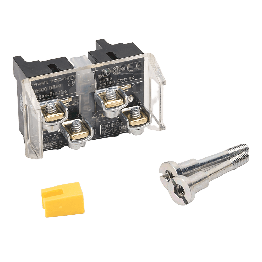 800T-XA | control-device contact block; termination technology: Screw clamp; contact arrangement: 1 NO + 1 NC; contact-block depth: Shallow, product image 1