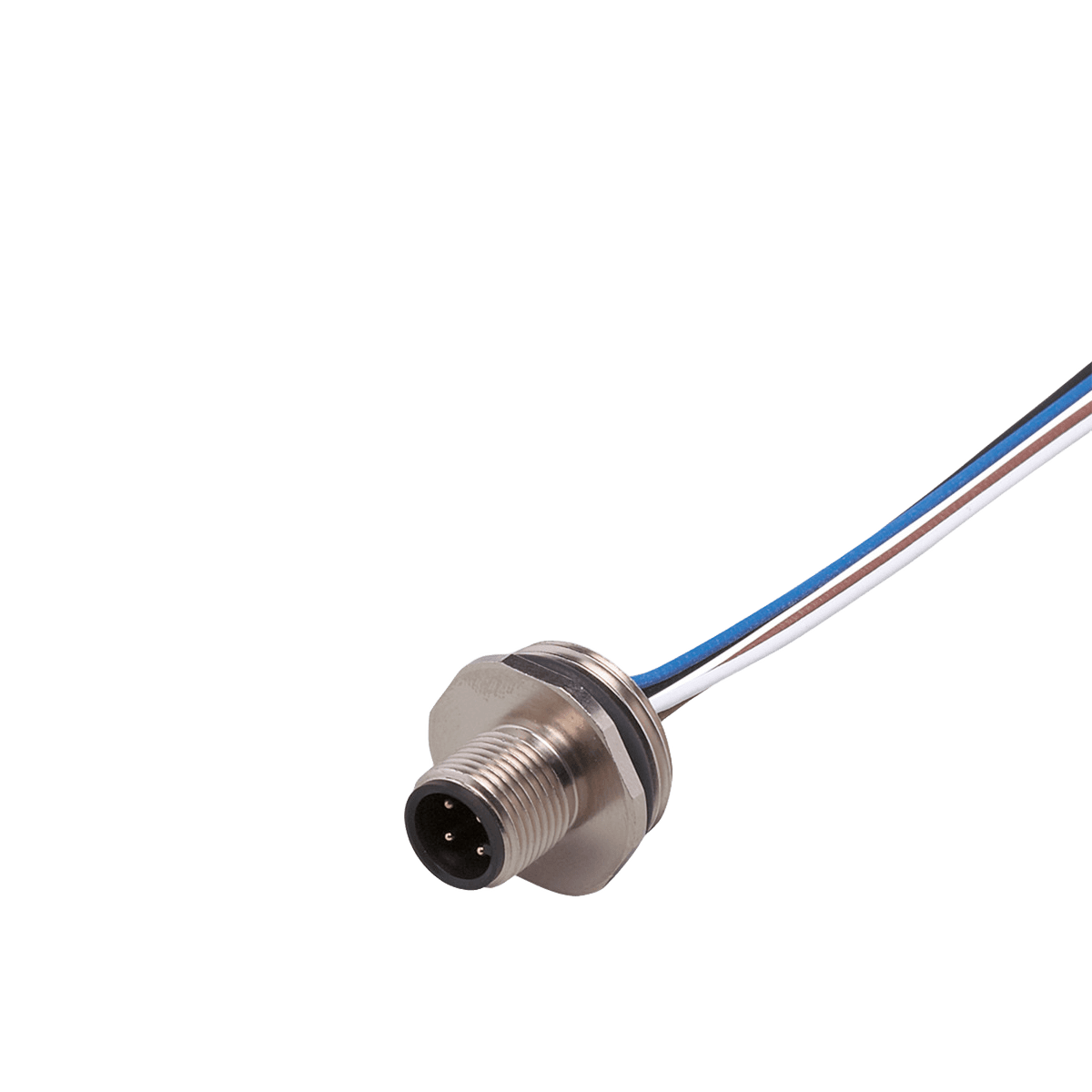 ifm electronic E11295 M12-läpivientiliitin johtimilla, tuotekuva 1
