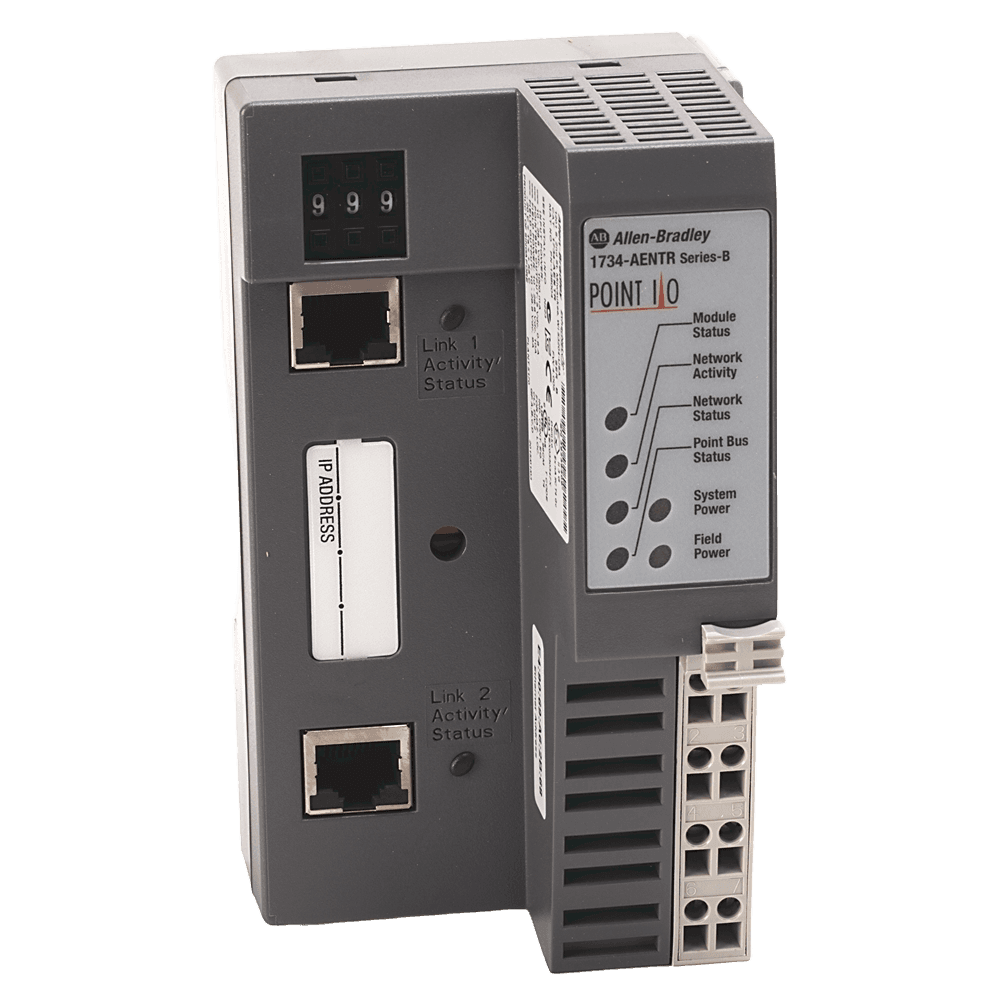 1734-AENTR | teollisuus-Ethernet-sovitin; porttien määrä: 2; verkkoprotokolla: EtherNet/IP; siirtonopeus: 10/100 Mbit/s, tuotekuva 1