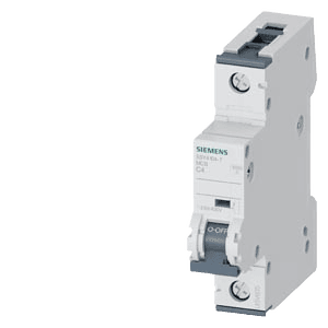Siemens 5SY4104-7 miniature circuit breaker, product image 1